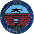 Wall Banger motorcycle rally badge