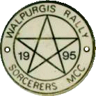 Walpurgis motorcycle rally badge from Graham Mills
