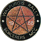 Walpurgis motorcycle rally badge from Russ Shand