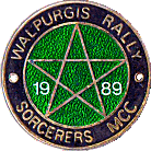 Walpurgis motorcycle rally badge from Phil Drackley