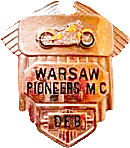 Warsaw Pioneers MC motorcycle club badge from Jean-Francois Helias