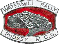 Watermill motorcycle rally badge from Ted Trett