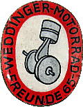 Weddinger Freunde motorcycle rally badge from Jean-Francois Helias