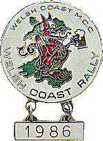 Welsh Coast motorcycle rally badge from Jean-Francois Helias