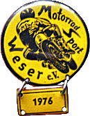 Weser motorcycle rally badge from Jean-Francois Helias