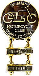 Westland Classic motorcycle run badge from Jean-Francois Helias