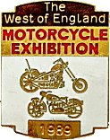 West of England motorcycle show badge from Jean-Francois Helias