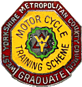 West Yorkshire MCTS Graduate motorcycle scheme badge from Jean-Francois Helias