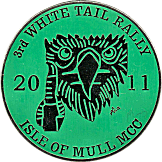 White Tail motorcycle rally badge from Dave Cooper