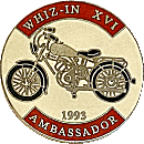 Whiz-In motorcycle run badge from Jean-Francois Helias