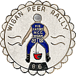 Wigan Peer motorcycle rally badge from Jean-Francois Helias