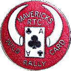 Wild Card motorcycle rally badge from Nigel Woodthorpe