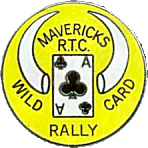 Wild Card motorcycle rally badge from Alan Kitson