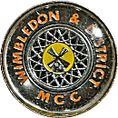 Wimbledon & DMCC motorcycle club badge from Jean-Francois Helias