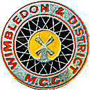 Wimbledon MCC motorcycle club badge from Jean-Francois Helias