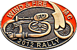 Wind & Fire motorcycle rally badge from Jean-Francois Helias
