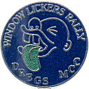 Window Lickers motorcycle rally badge from Dave Cooper