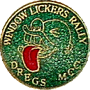 Window Lickers motorcycle rally badge from Nigel Woodthorpe