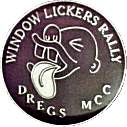 Window Lickers motorcycle rally badge from Jean-Francois Helias
