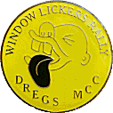 Window Lickers motorcycle rally badge from Jean-Francois Helias