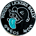 Window Lickers motorcycle rally badge from Phil Drackley