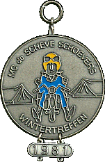 Winter Scheve Schoevers motorcycle rally badge from Hans Veenendaal