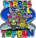 Wirral Toy Run motorcycle run badge from Jean-Francois Helias
