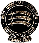 West Middlesex Amateur MCC motorcycle club badge from Phil Drackley