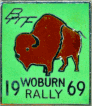 Woburn motorcycle rally badge from Ben Crossley