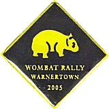 Wombat motorcycle rally badge from Jean-Francois Helias