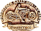 Woodstock motorcycle rally badge from Jean-Francois Helias
