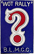 Wot motorcycle rally badge from Jean-Francois Helias