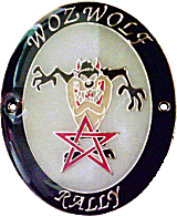 Wozwolf motorcycle rally badge from Jean-Francois Helias