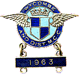 Wycombe & DMCC motorcycle club badge from Jean-Francois Helias