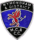 Wymondham & DMC&CC motorcycle club badge from Jean-Francois Helias