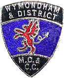 Wymondham & DMC & CC motorcycle club badge from Jean-Francois Helias
