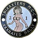XXXRated motorcycle rally badge from Jean-Francois Helias