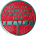 Yamaha motorcycle rally badge from Phil Drackley