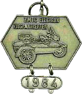Zijspan motorcycle rally badge from Ted Trett