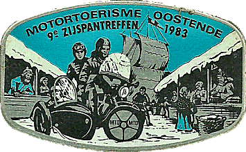 Zijspan motorcycle rally badge from Hans Veenendaal
