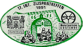 Zijspan motorcycle rally badge from Hans Veenendaal